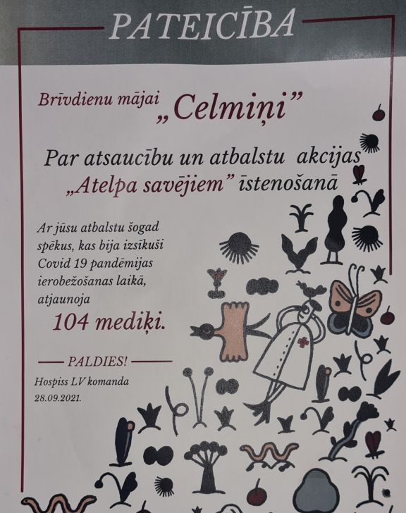 Hospiss akcija „Atelpa savējiem“